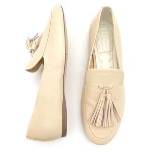 Franco Sarto Jiana Leather Tassel Loafers Blush Apricot Leather Women’s Size 7